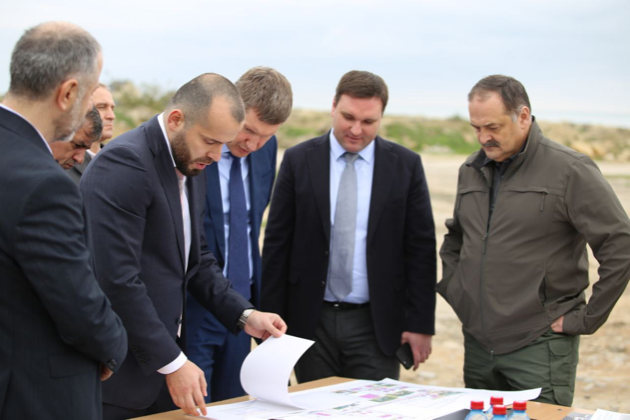 В Дербенте продолжается строительство современных очистных сооружений