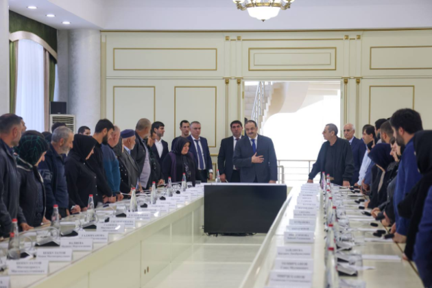 Глава Дагестана встретился с семьями погибших военнослужащиx