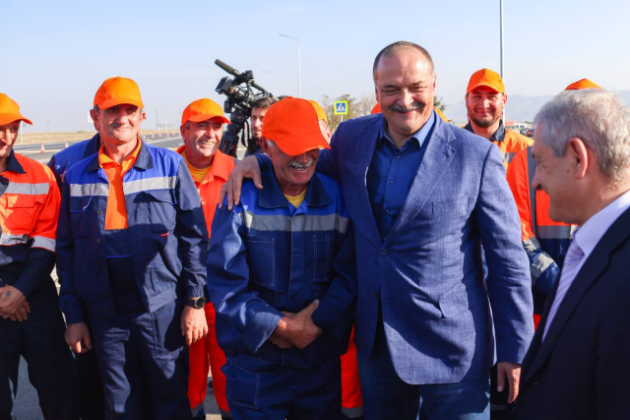 Сергей Меликов принял участие в открытии обновленных участков федеральной трассы «Кавказ» в Дагестане