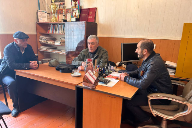 Секретарь Совета Безопасности РД Магомед Баачилов с рабочим визитом посетил Чародинский район