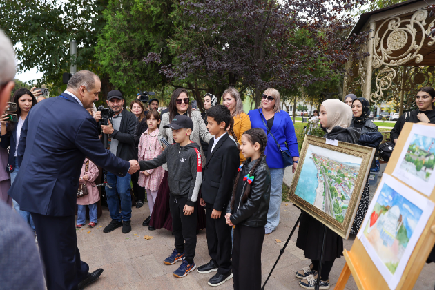 Глава Дагестана открыл обновленный парк имени Сулеймана Стальского