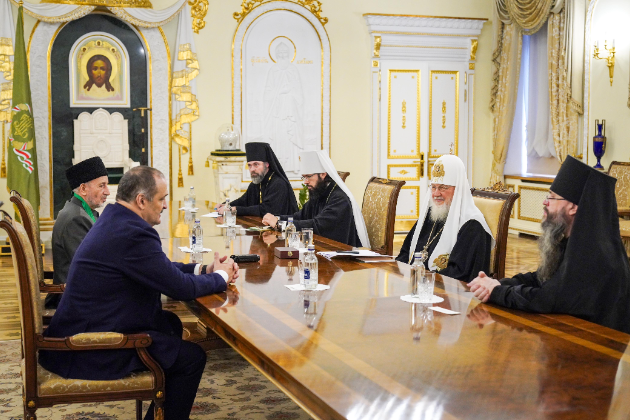 Патриарх Московский и всея Руси Кирилл встретился с главой Дагестана и духовными лидерами республики