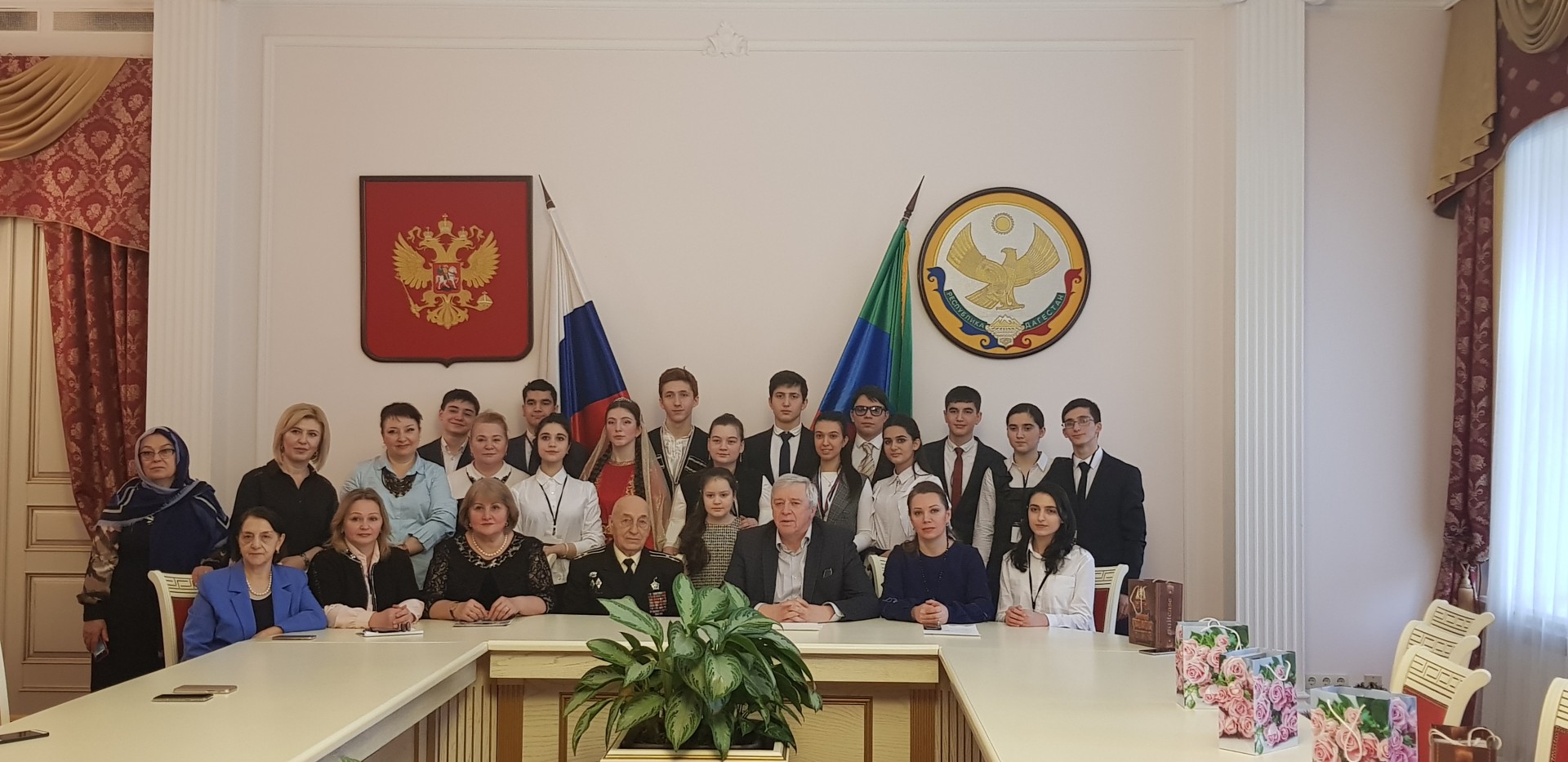 Прием дагестанских школьников в Постпредстве РД в Москве.