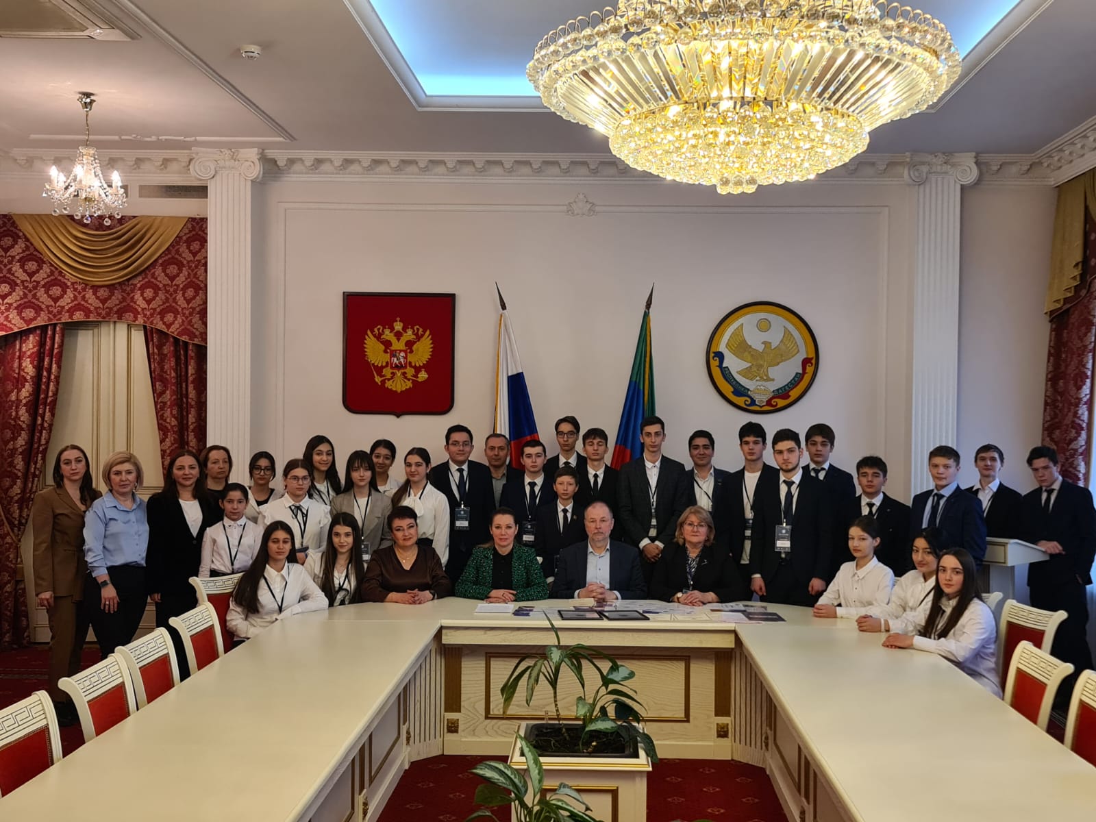 Прием делегации школьников из Республики Дагестан, участников Международного форума научной молодежи «Шаг в будущее»