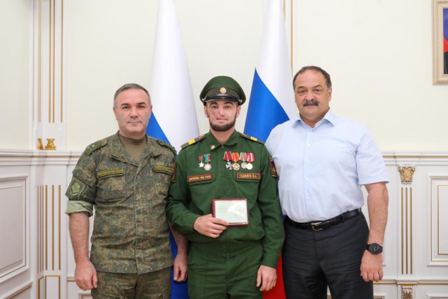 Сергей Меликов вручил Орден Мужества дагестанцу Ибрагимхалилу Гаджиеву