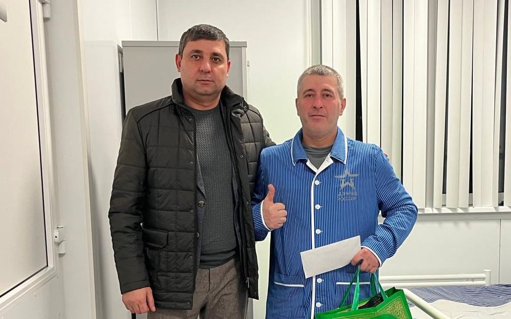 Первый Заместитель Постоянного представителя РД при Президенте РФ навестил в госпитале военнослужащего ВС РФ из Дагестана Магомеда Абдулаева